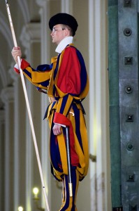 Swiss guard at the Vatican