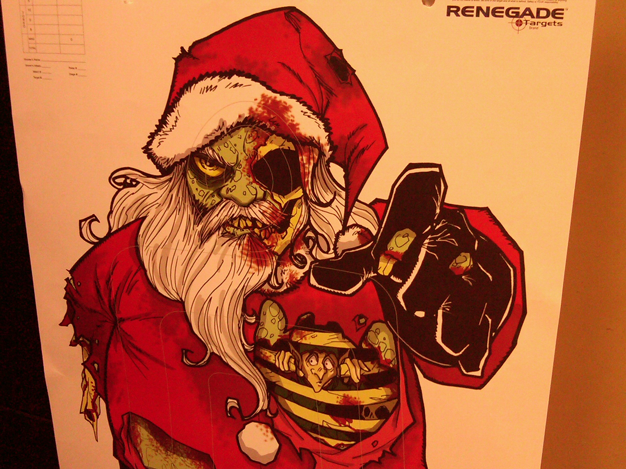Zombie Santa Target