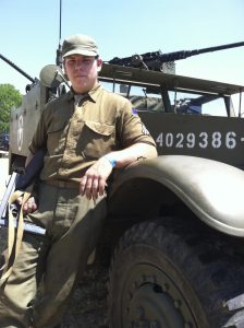 David - Historical Cadet Corps with his most awesome toy!