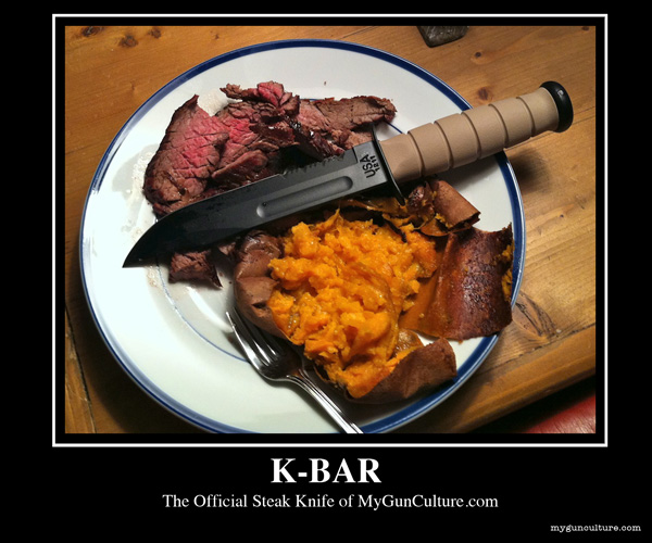 K-Bar - the official steak knife of My Gun Culture