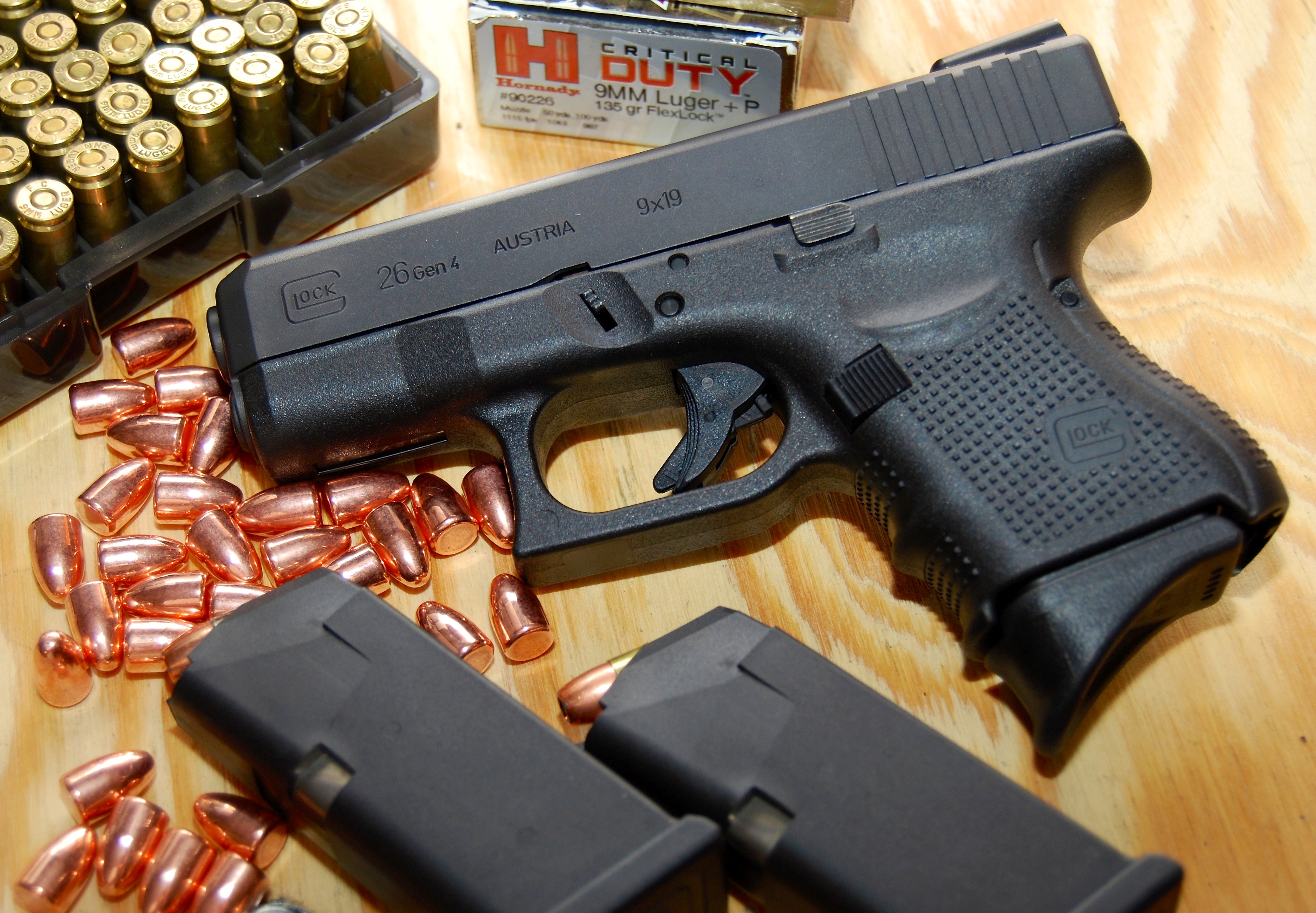 Glock 26 Gen 5 Semi-Automatic Pistol 9mm Luger 3.43 Barrel 10-Round