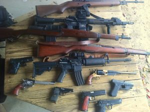 Lots of guns - rifles, pistols, ar15