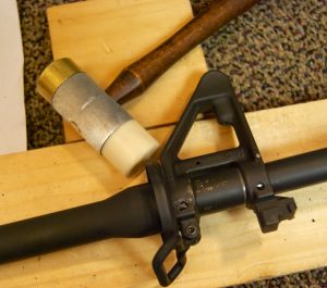 AR-15 JP Gas Block Installation hammer