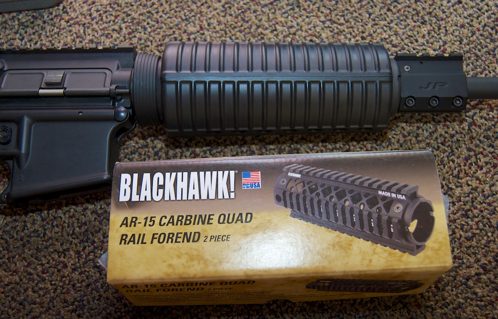 Blackhawk! AR-15 Quad Rail Forend before