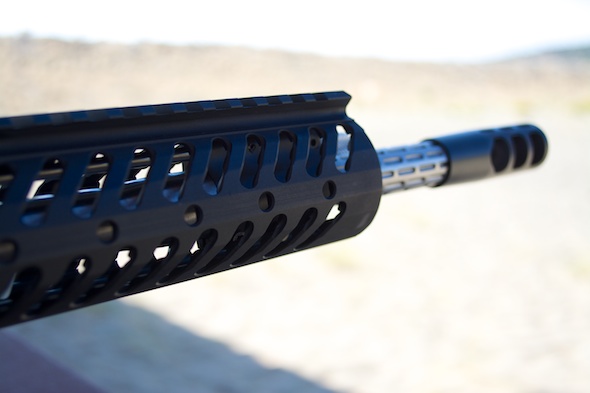 The business end of a Colt Competition Rifle.