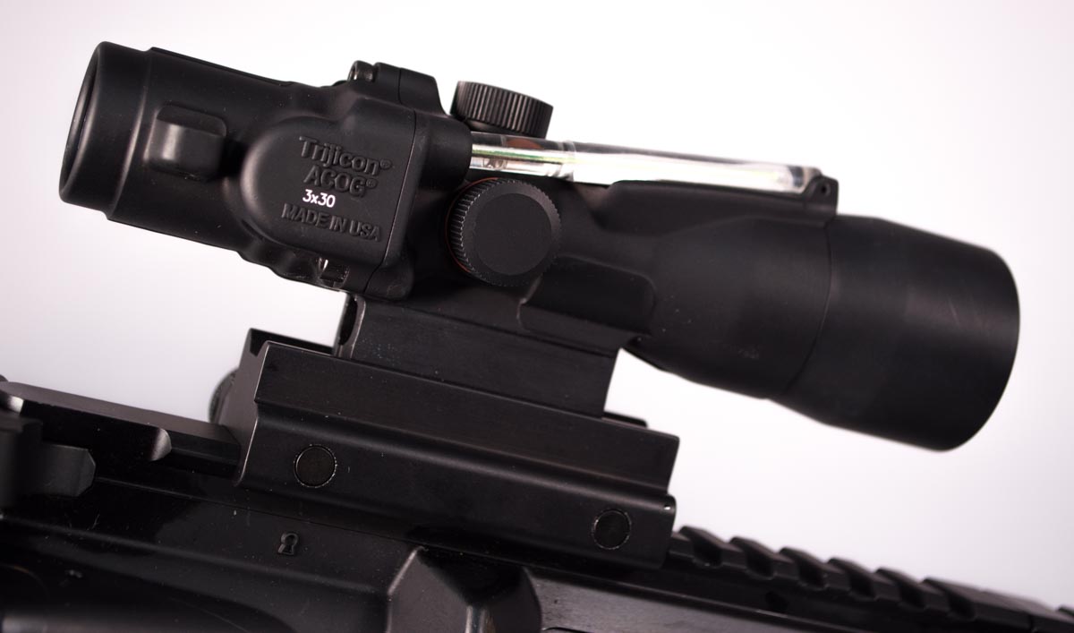 While a bit slimmer, Trijicon's 300 AAC Blackout model shares many of the same features that made ACOG's so popular.