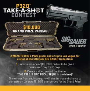 Sig Sauer Take a Shot Contest