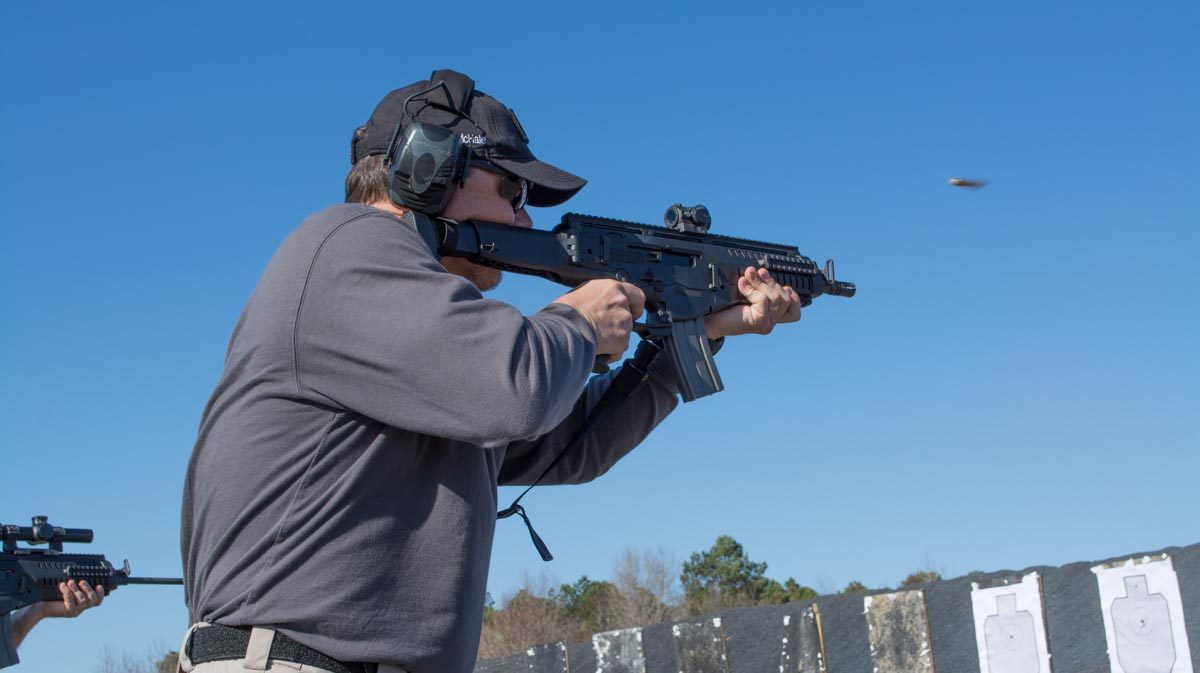 A short-barrel carbine like this Beretta ARX 100 makes an excellent home defense weapon. It's compact, yet far more powerful than a handgun.