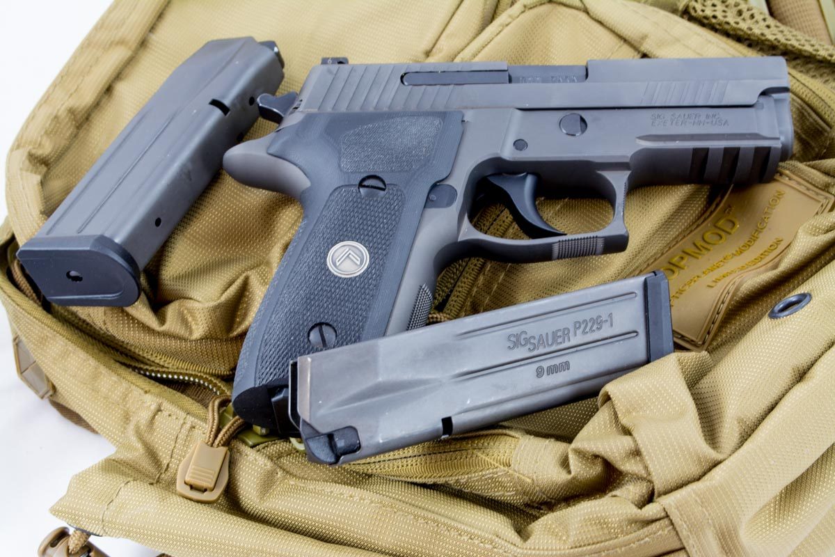 In light of current events, I've felt more comfortable carrying a higher capacity 9mm like this Sig Sauer P229 Legion.