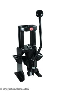 The MEC Marksman reloading press, shown with optional mount.