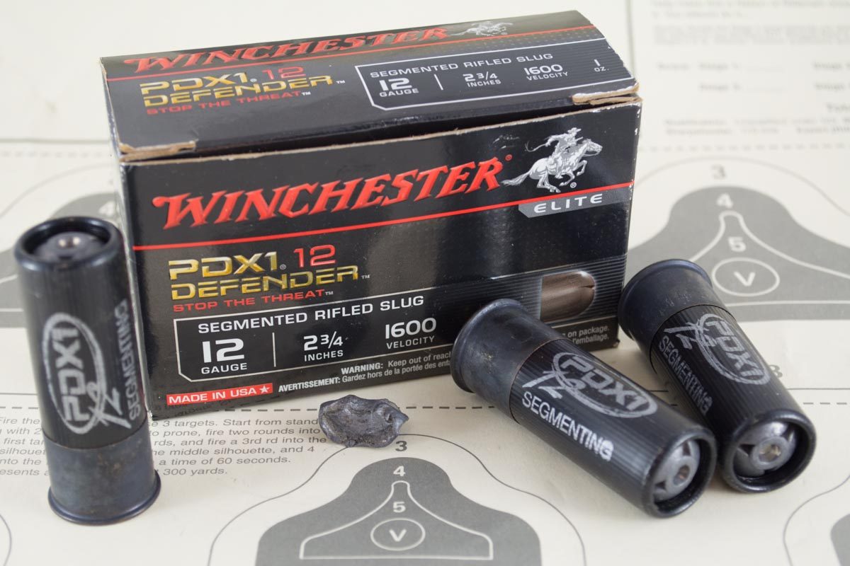 Winchester Ammunition's PDX1 Defender Segmenting Slugs.
