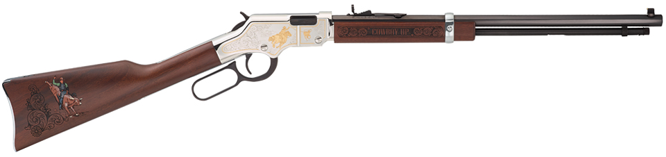 The American Rodeo Tribute Edition rifle from Henry Repeating Arms is built on their award-winning Golden Boy platform and features imagery of popular rodeo events.